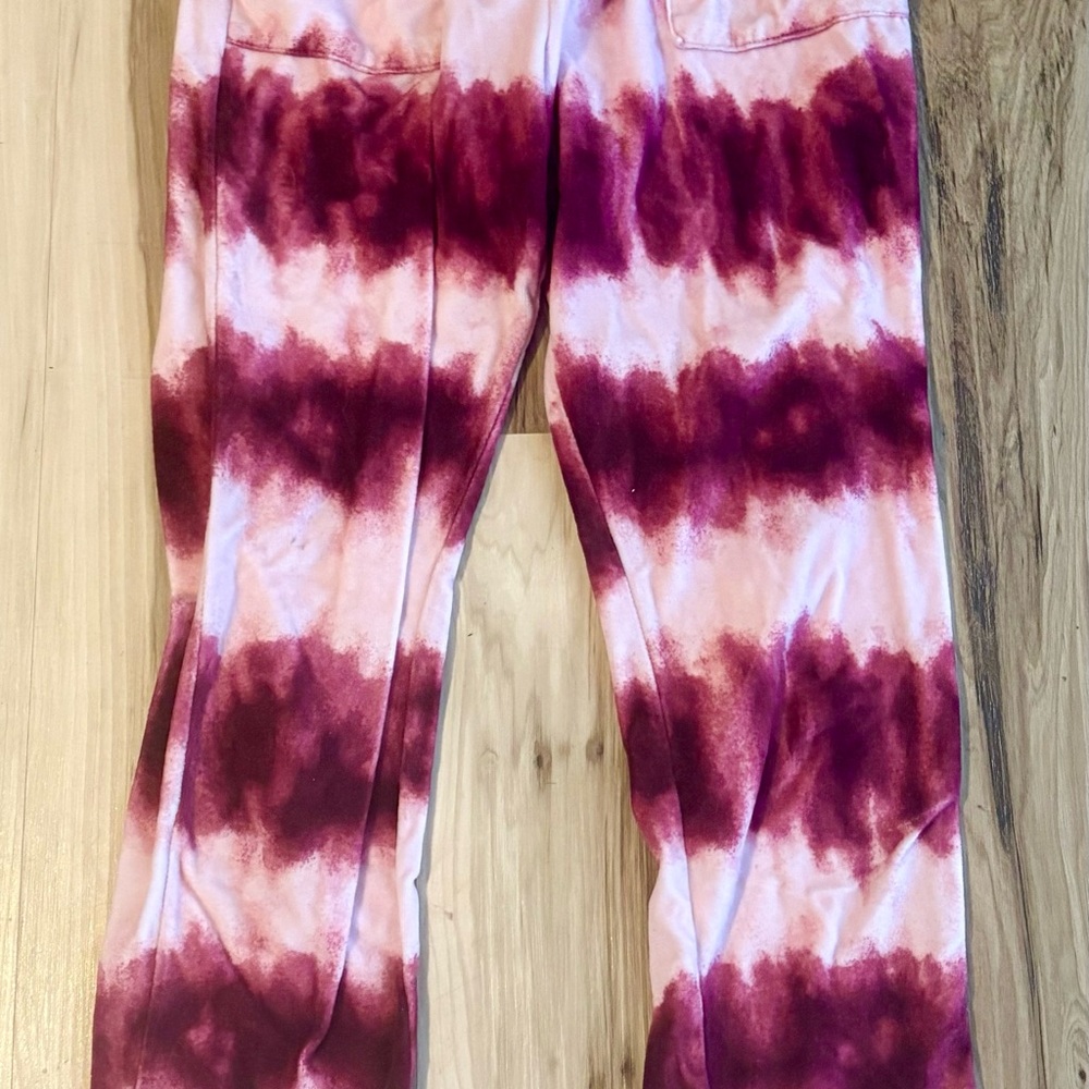 Justice Pink and Purple Tie-Dye Joggers